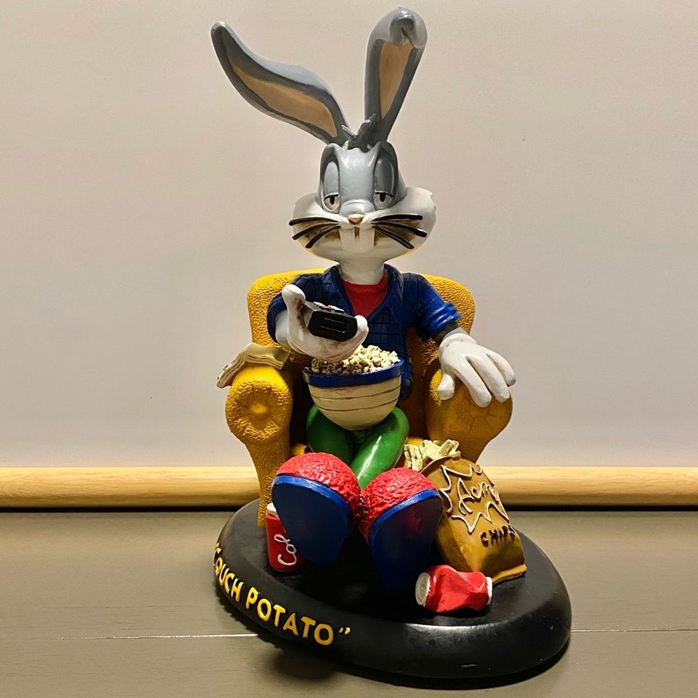 RARE WARNER BROTHERS 1994 BUGS BUNNY SOFÁ PATATA